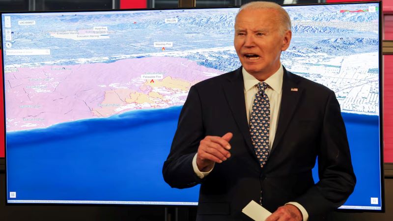 ক্যালিফোর্নিয়ায় দাবানল: ইতালি সফর বাতিল করলেন বাইডেন